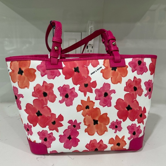 Brand New Dooney & Bourke Pink Bloom Leisure Tote - Picture 5 of 16